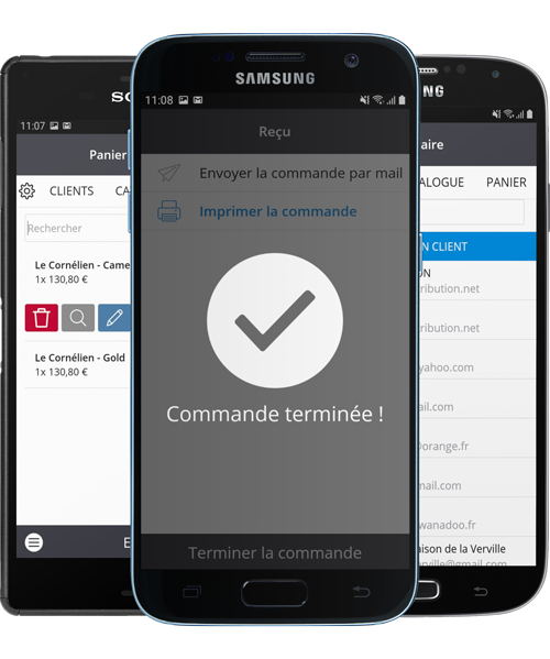 Prisme application Android prise de commande 