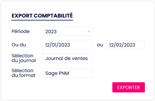 visuel export compta