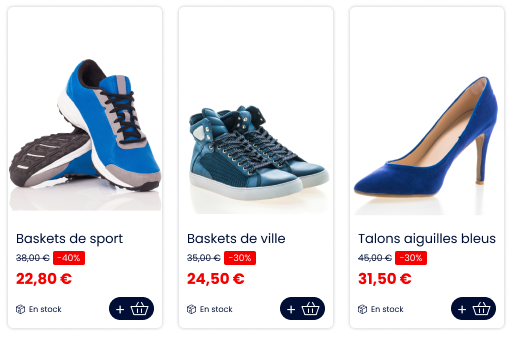 gestion-prix-promos gestion des prix et des promotions site ecommerce chaussures